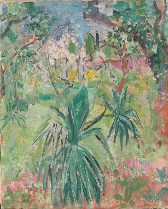 Palmen vor Levanto. Um 1923
Öl auf Leinwand
46,5 x 37,5 cm
sign. u.l.: Oskar Moll
Privatbesitz